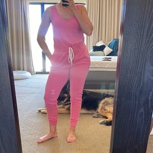 Brand new hot pink Sleeveless jumpsuit